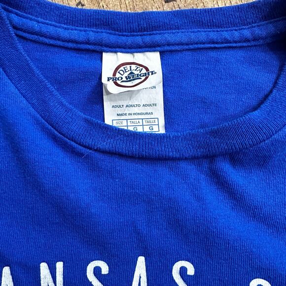 Kansas City Royals T Shirt Adult L World Series 2015 Blue Gold Short Sleeve - Picture 4 of 5